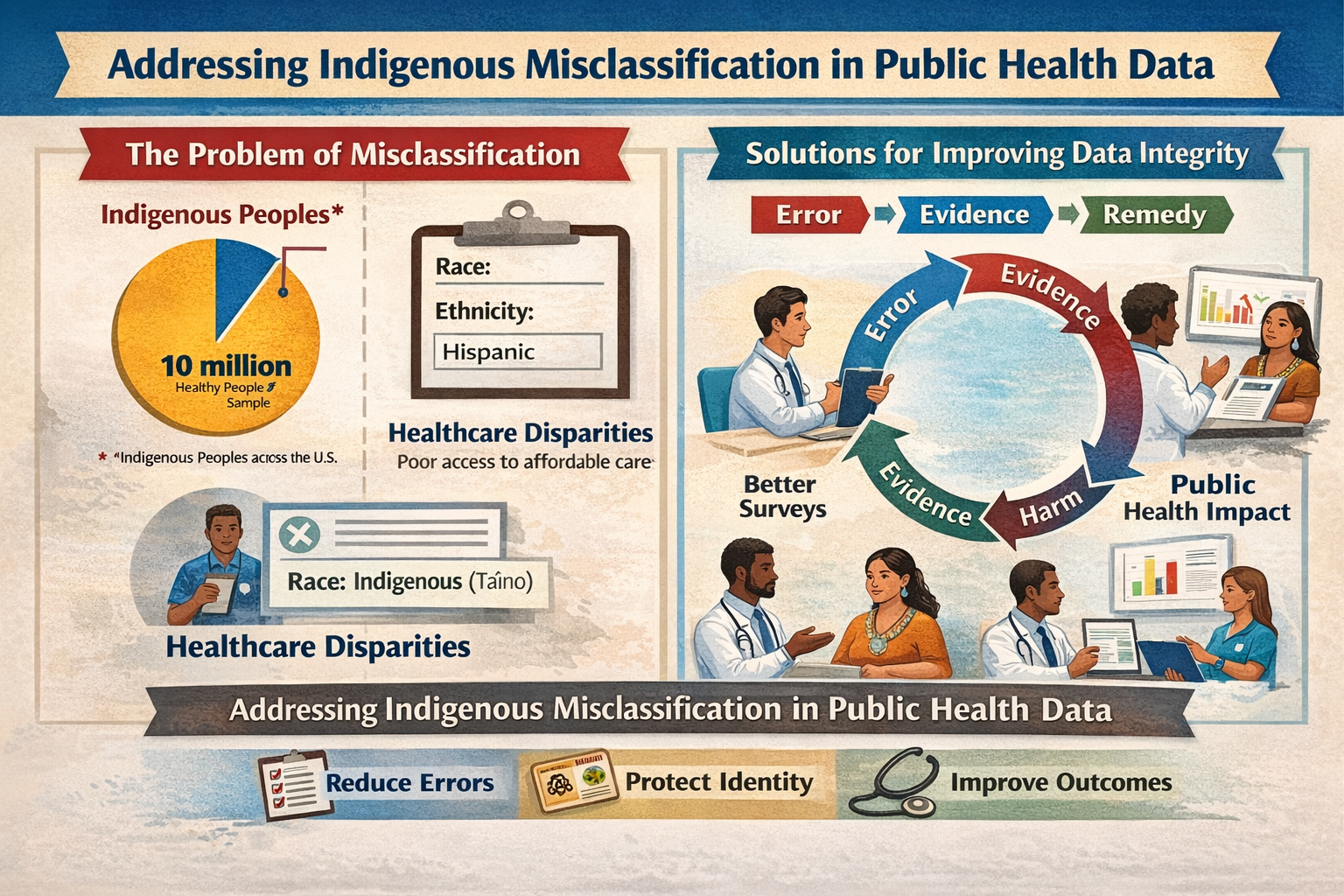 Addressing Indigenous Misclassification in Public Health Data
